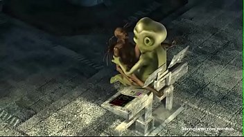 [Sex, Animation, 3D] Queen Alien Big Ass Fucked By Green Alien