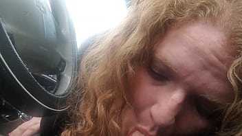 [BBW, Big Cock, Real] Curlyyred BBW Redhead Gives Roadhead On Country Roads